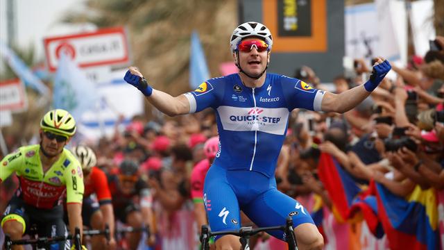 Viviani wins Stage 2 in Tel Aviv as Dennis takes pink