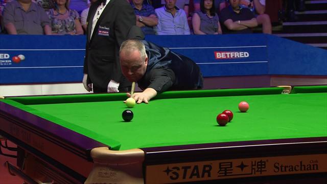 John Higgins seals victory with fine 98 break John Higgins seals victory with fine 98 break