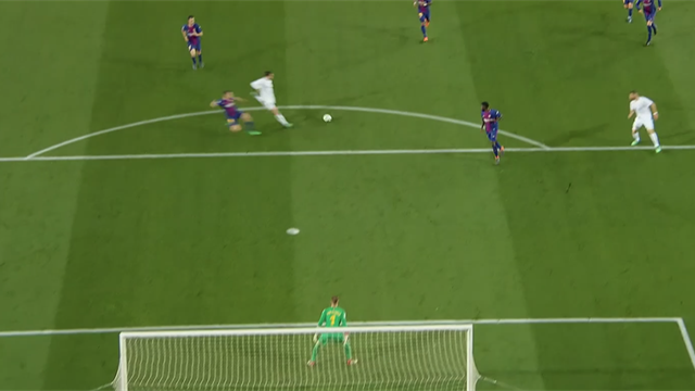 Bale a frappé sans réfléchir à 20m et Ter Stegen n’a rien pu faire