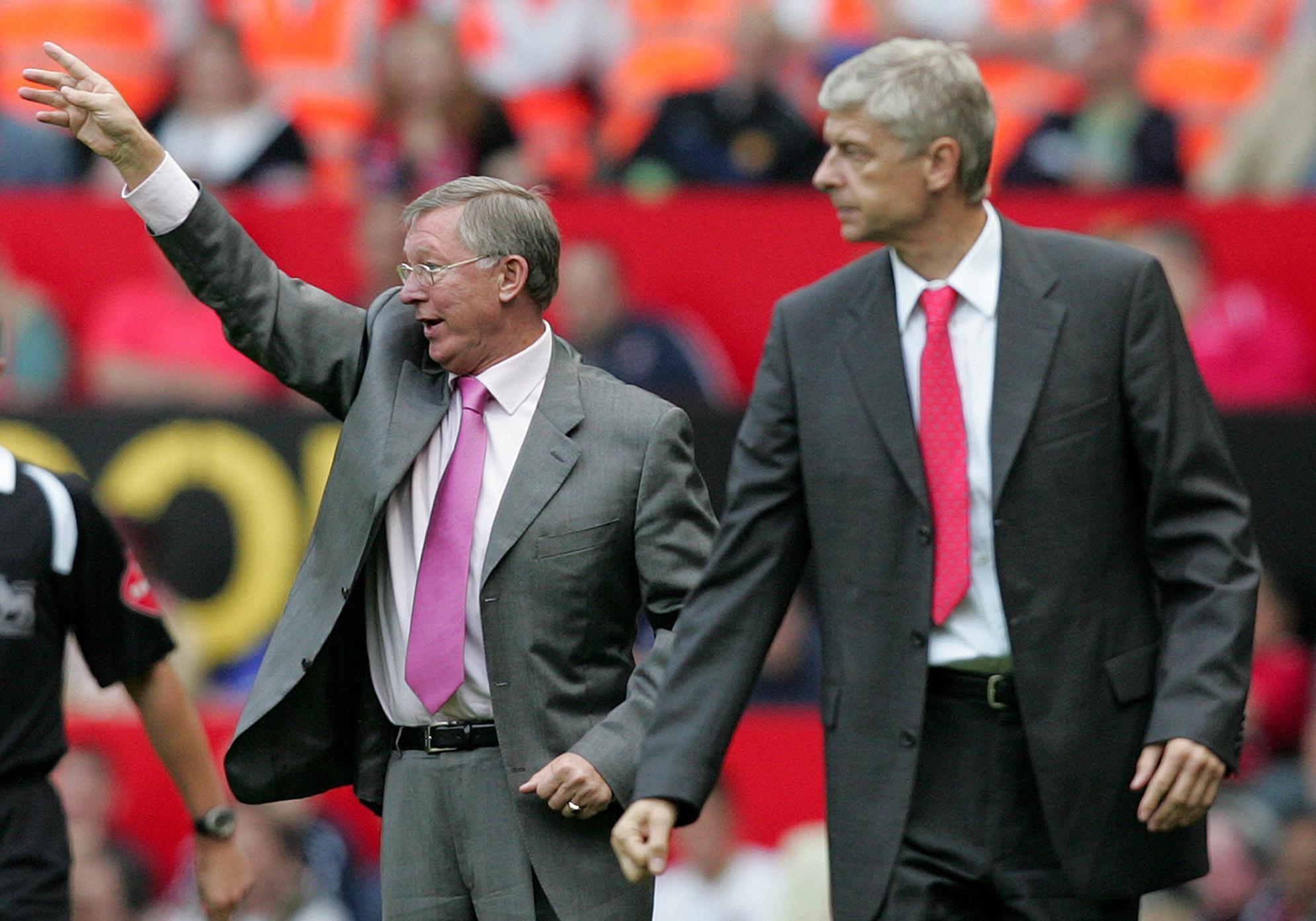 Arsene Wenger sent his support to his old rival Sir Alex Ferguson (PA)