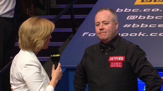 Higgins puts brave face on final defeat Higgins puts brave face on final defeat