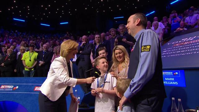 Mark Williams' son Kian: 'I missed school for a week to watch my dad become world champion' Mark Williams' son Kian: 'I missed school for a week to watch my dad become world champion'