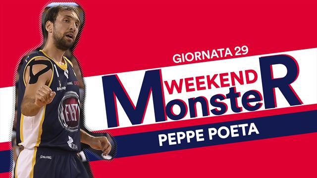 Monster weekend: Peppe Poeta serve 15 assist, record stagionale per la Serie A