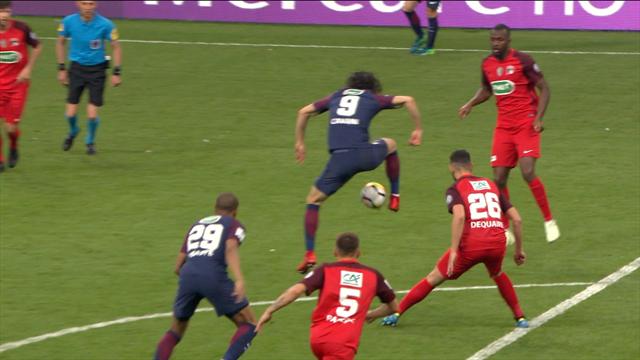 Double-talonnade et poteau : Cavani aurait mérité mieux