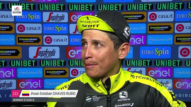Giro de Italia 2018: Chaves vuelve a sonreír tras una gran victoria, "es increíble" Giro de Italia 2018: Chaves vuelve a sonreír tras una gran victoria, "es increíble"