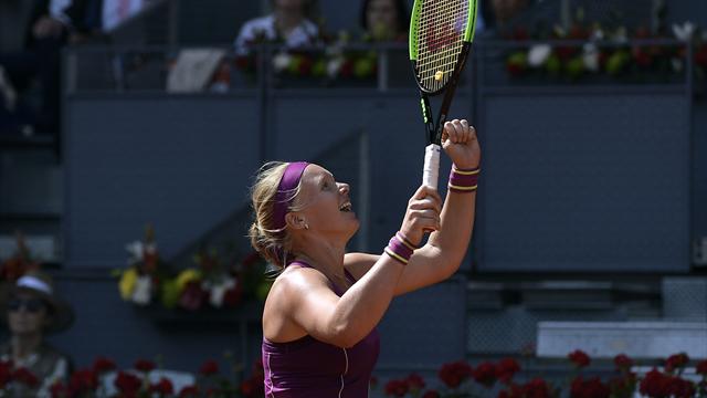 Bertens eases into Madrid final at expense of Garcia, Kvitova beats Pliskova