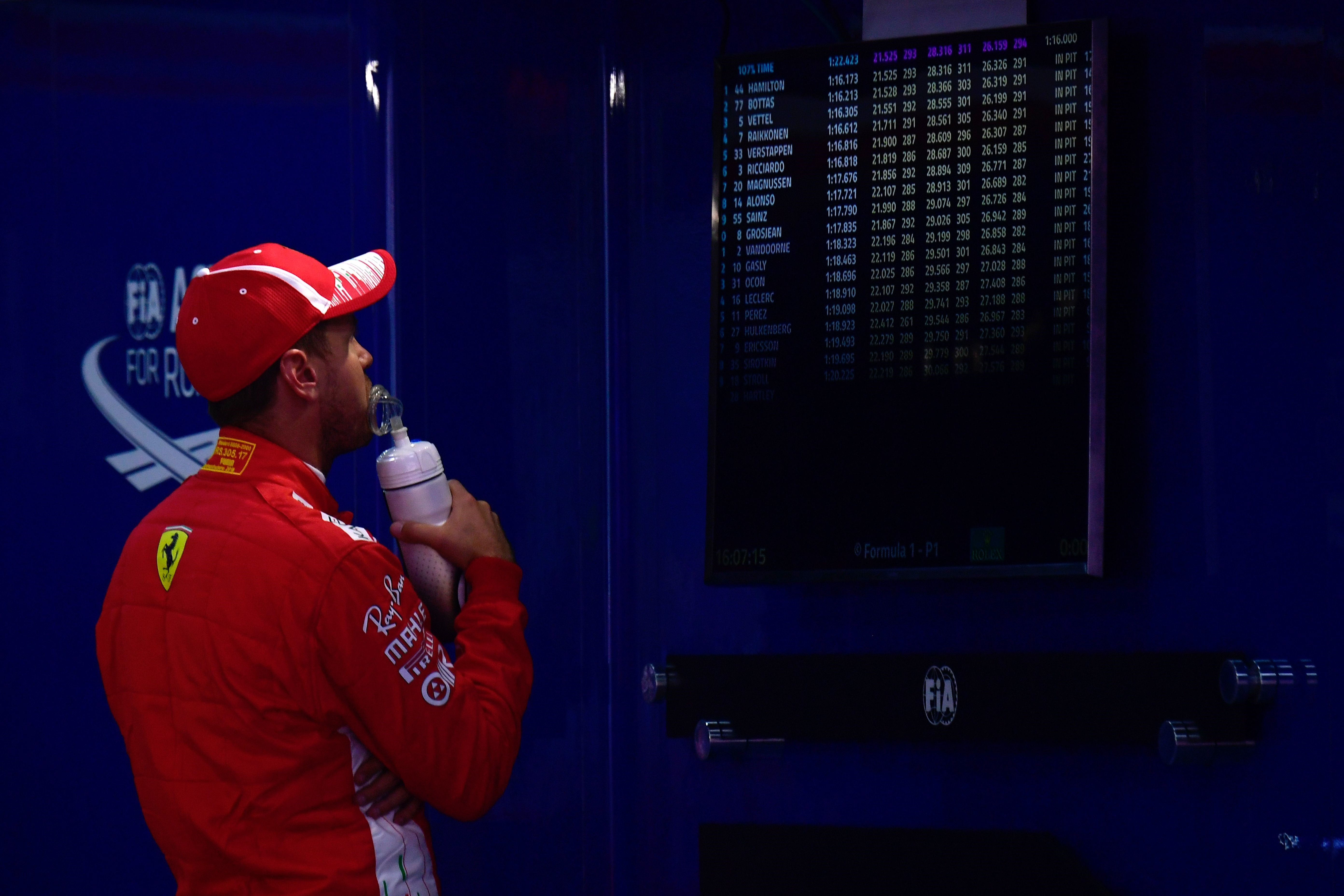 Sebastian Vettel (Ferrari) au Grand Prix d'Espagne 2018