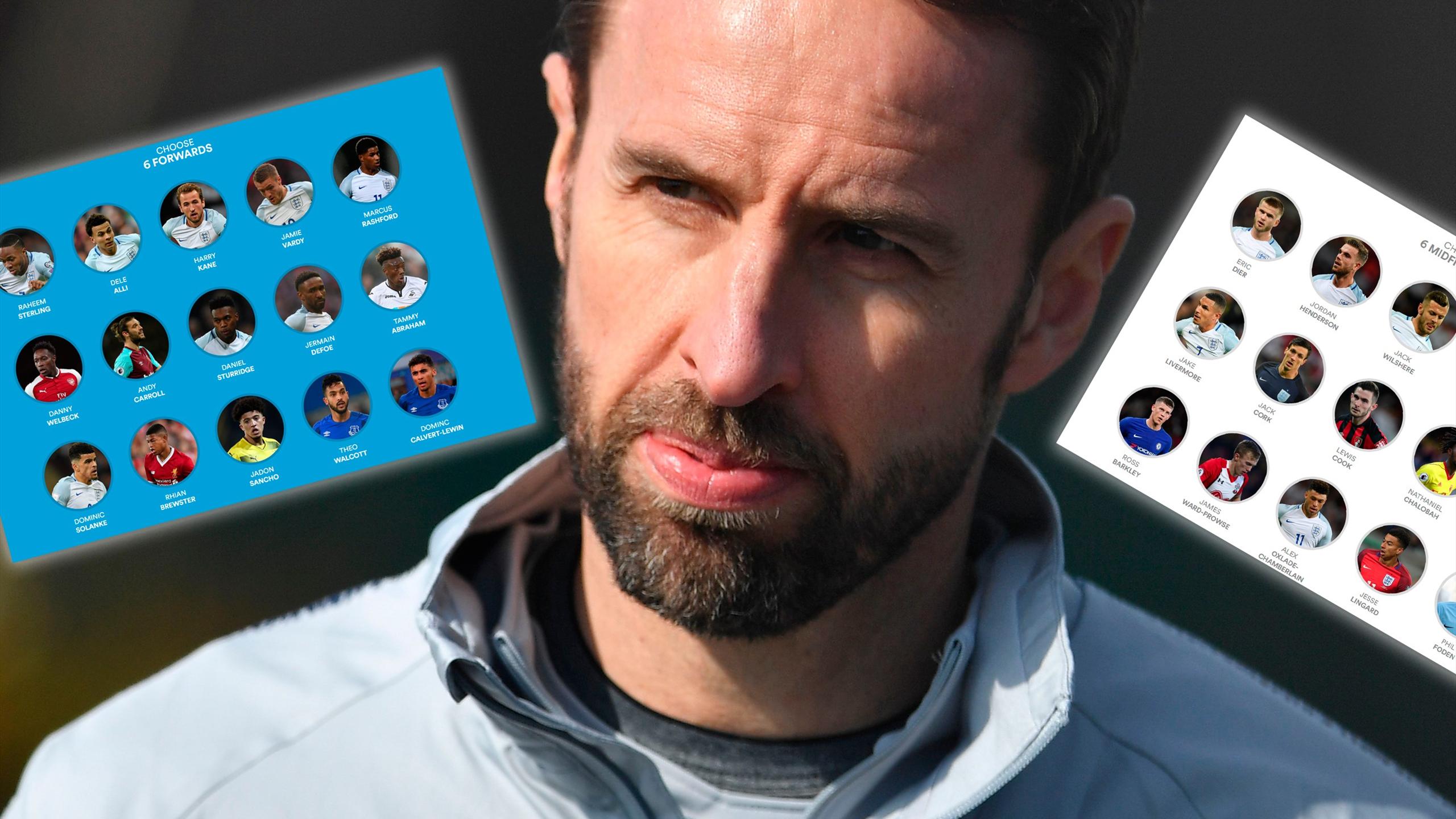 England s 2018 World Cup Squad How The Public Voted Eurosport