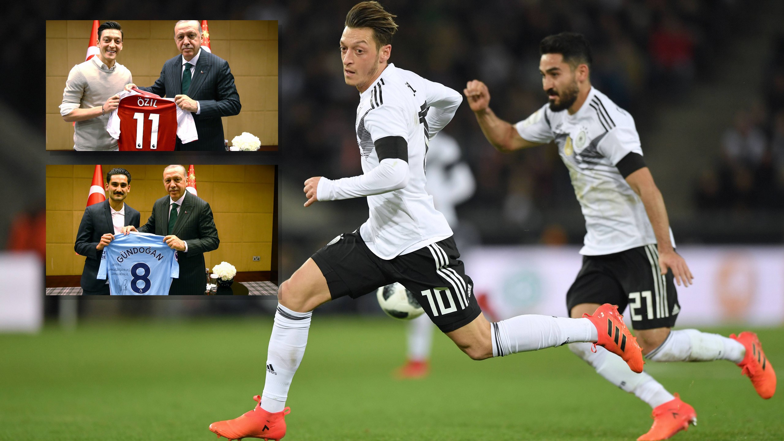 Özil und Gündogan (Quellen: twitter.com/Akparti // imago)