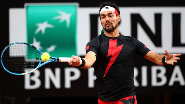 Fognini strapazza Monfils in neanche un'ora di gioco