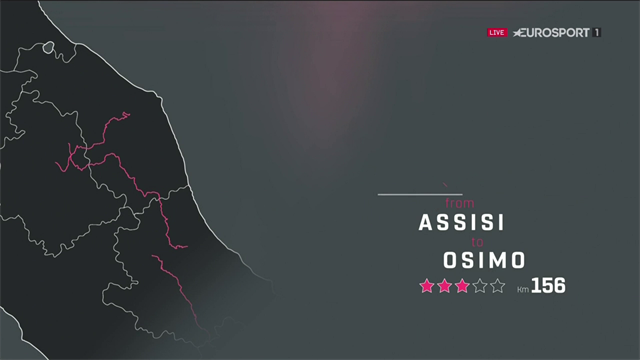 Så körs onsdagens etapp av Giro d'Italia