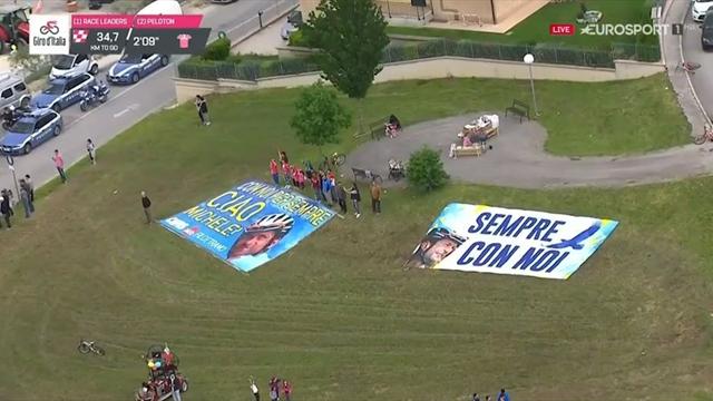 Gedenken an Scarponi in seinem Heimatort Gedenken an Scarponi in seinem Heimatort