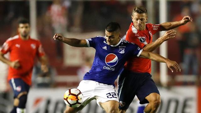 Millonarios e Independiente definen su suerte en la Copa Libertadores