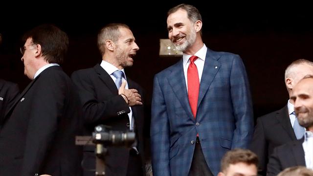 El apoyo del Rey Felipe VI al Atlético presidiendo la final de la Europa League