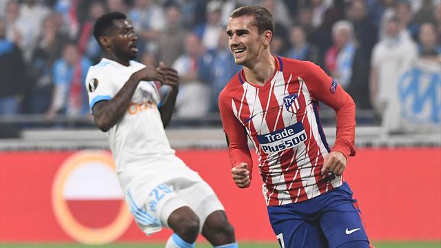 En directo, Final Europa League: El Atlético vence al descanso gracias a un gol de Griezmann