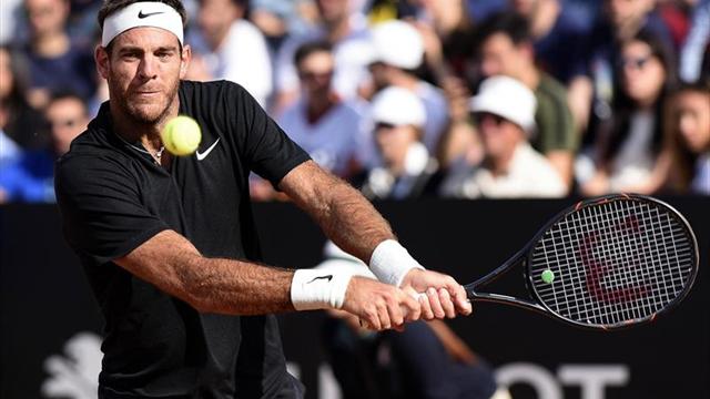 Del Potro puede con Tsitsipas y se medirá con Goffin en tercera ronda