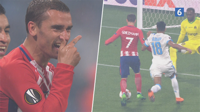 Griezmann udbygger føringen med sit andet mål Griezmann udbygger føringen med sit andet mål