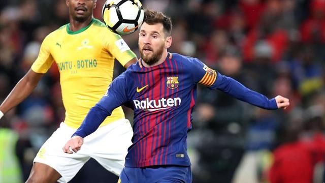 Lionel Messi solo jugó veinte minutos para Barcelona en Sudáfrica
