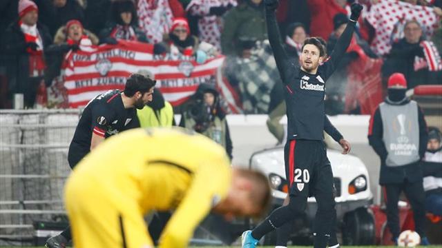 Aduriz (8 goles), máximo goleador de la Liga Europa empatado con Immobile