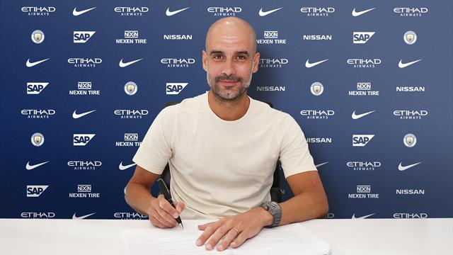 Pep Guardiola renueva su contrato con el Manchester City hasta 2021