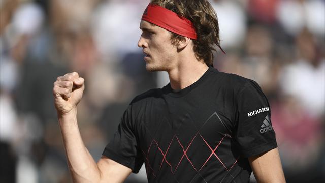Titelverteidiger Zverev im Viertelfinale von Rom