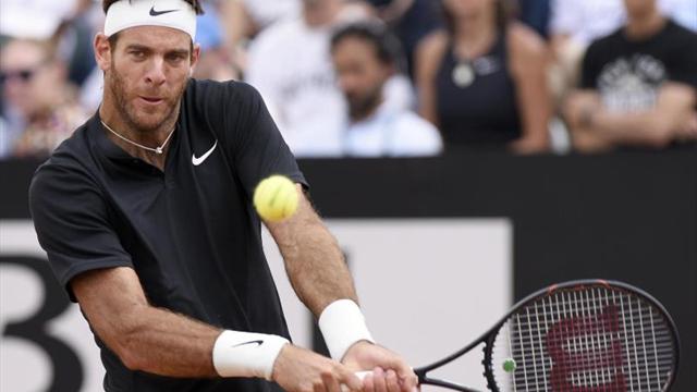 Del Potro sufre una lesión en el aductor izquierdo