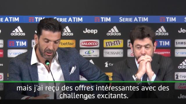 Juventus: Buffon dit au revoir au club mais pas forcément au football Juventus: Buffon dit au revoir au club mais pas forcément au football