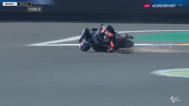 Fieser Highsider in der ersten Runde: Bagnaia von der Rolle Fieser Highsider in der ersten Runde: Bagnaia von der Rolle