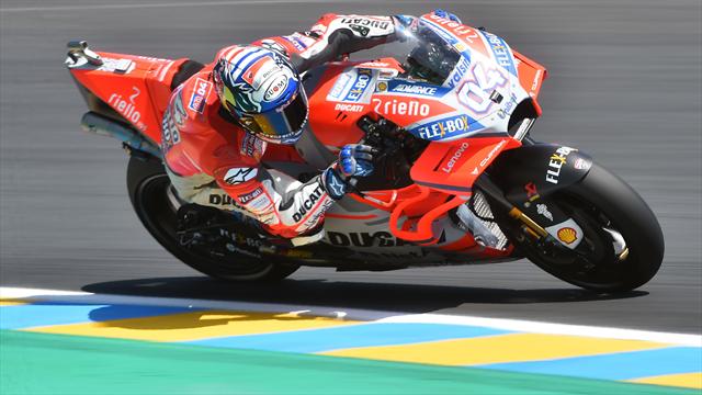 Libres 2 : Dovizioso devant Marquez et Rossi