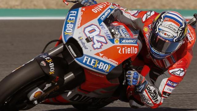 Dovizioso celebra la renovación con el mejor tiempo