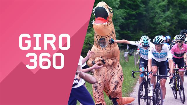 "Giro 360": Zoncolan, Froome, dinosauri... Tutto il meglio e il dietro le quinte della 14a tappa "Giro 360": Zoncolan, Froome, dinosauri... Tutto il meglio e il dietro le quinte della 14a tappa