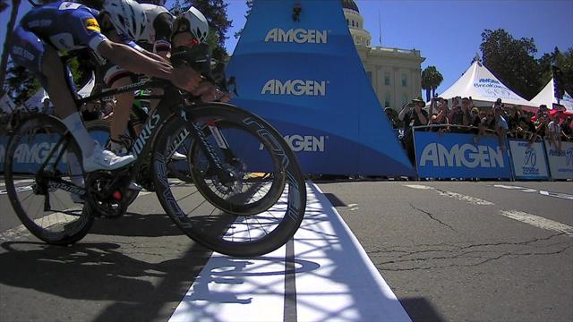 Gaviria fa tris al Tour of California, ma che volata con Ewan e Walscheid! Gaviria fa tris al Tour of California, ma che volata con Ewan e Walscheid!