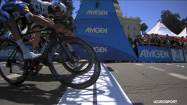 Gaviria claims final Tour of California stage in sensational photo finish Gaviria claims final Tour of California stage in sensational photo finish