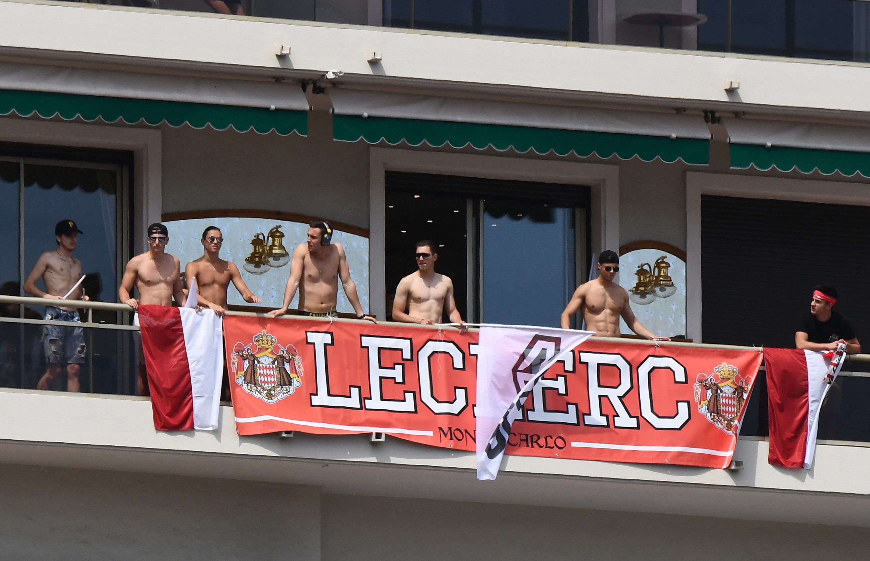 Supporters de Charles Leclerc (Sauber) au Grand Prix de Monaco 2018