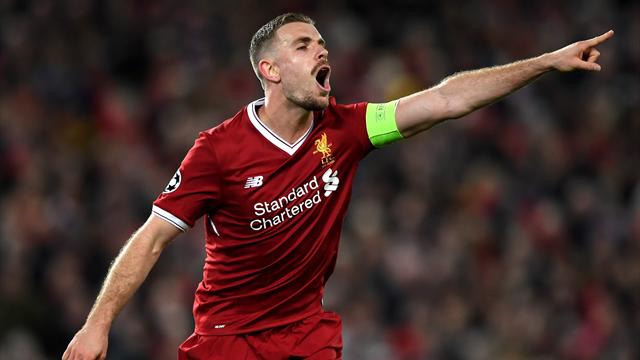 Jordan Henderson reacts to signing long-term Liverpool deal