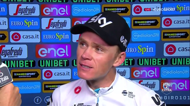 Froome: "È stato un Giro brutale, ho fatto la volata per la classifica del GPM" Froome: "È stato un Giro brutale, ho fatto la volata per la classifica del GPM"