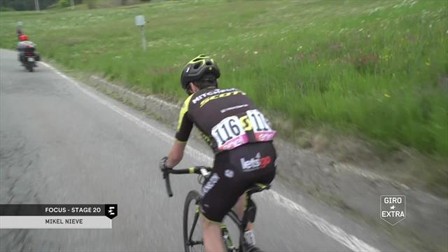Nieve, il grande protagonista della 20a tappa Nieve, il grande protagonista della 20a tappa