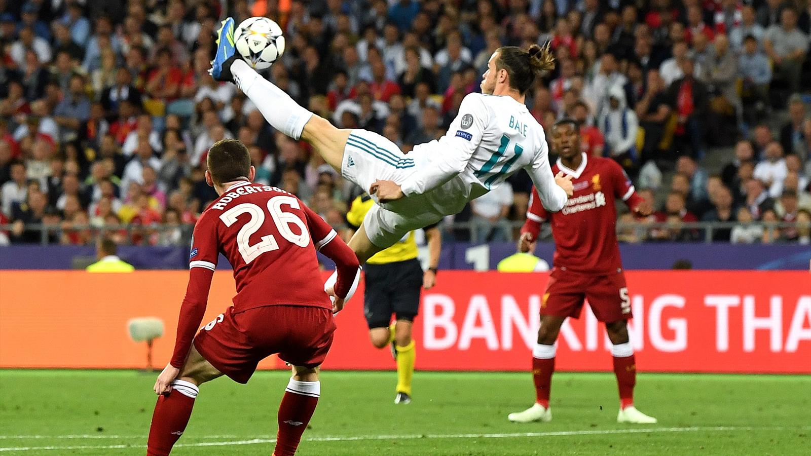 Gareth Bale’s stunning overhead kick overlooked in UEFA best goal poll