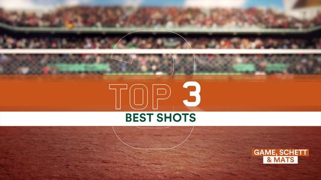 Top 3 shots of the day - featuring Nikoloz Basilashvili, Petra Kvitova and Novak Djokovic Top 3 shots of the day - featuring Nikoloz Basilashvili, Petra Kvitova and Novak Djokovic