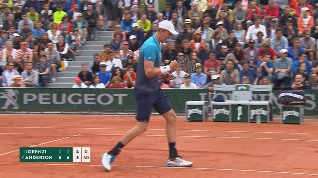 Roland Garros 2018: Paolo Lorenzi vs Kevin Anderson, resumen del partido Roland Garros 2018: Paolo Lorenzi vs Kevin Anderson, resumen del partido