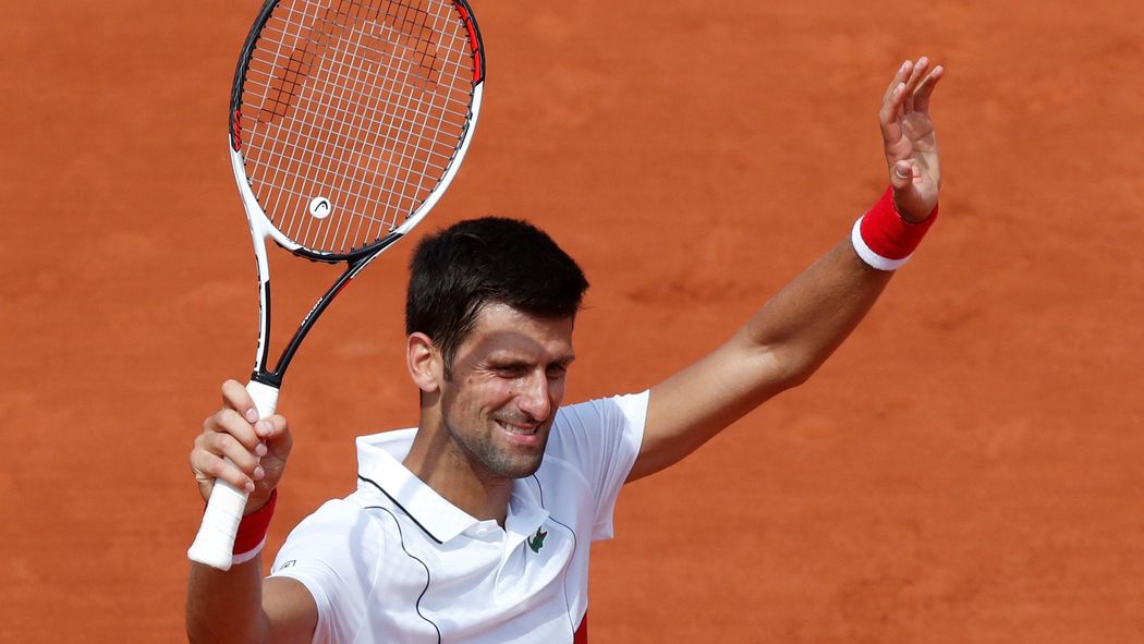 Image result for novak djokovic french open 2018