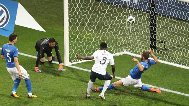 Mbappé a échoué, mais Umtiti a bien suivi : l’ouverture du score des Bleus en vidéo