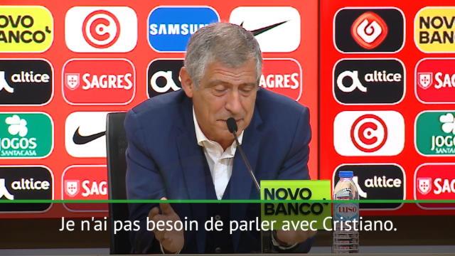 Fernando Santos souhaite « de bonnes vacances » à Cristiano Ronaldo
