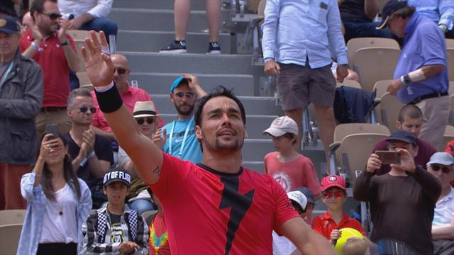 Roland Garros: Fognini-Edmund 6-3, 4-6, 3-6, 6-4 6-4, highlights Roland Garros: Fognini-Edmund 6-3, 4-6, 3-6, 6-4 6-4, highlights