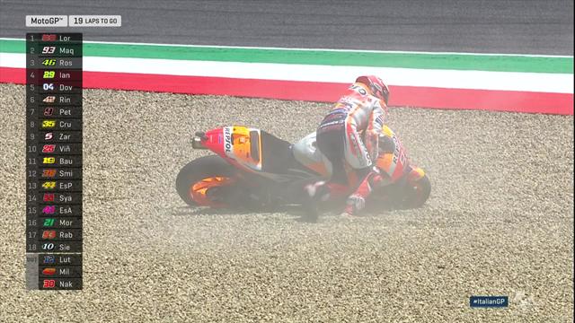 Sturz! Márquez verspielt alle Siegchancen Sturz! Márquez verspielt alle Siegchancen