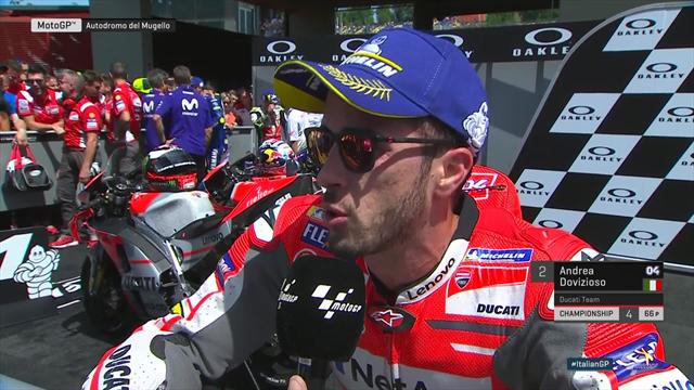 Dovizioso : "On a fait un mauvais choix de pneu avant" Dovizioso : "On a fait un mauvais choix de pneu avant"