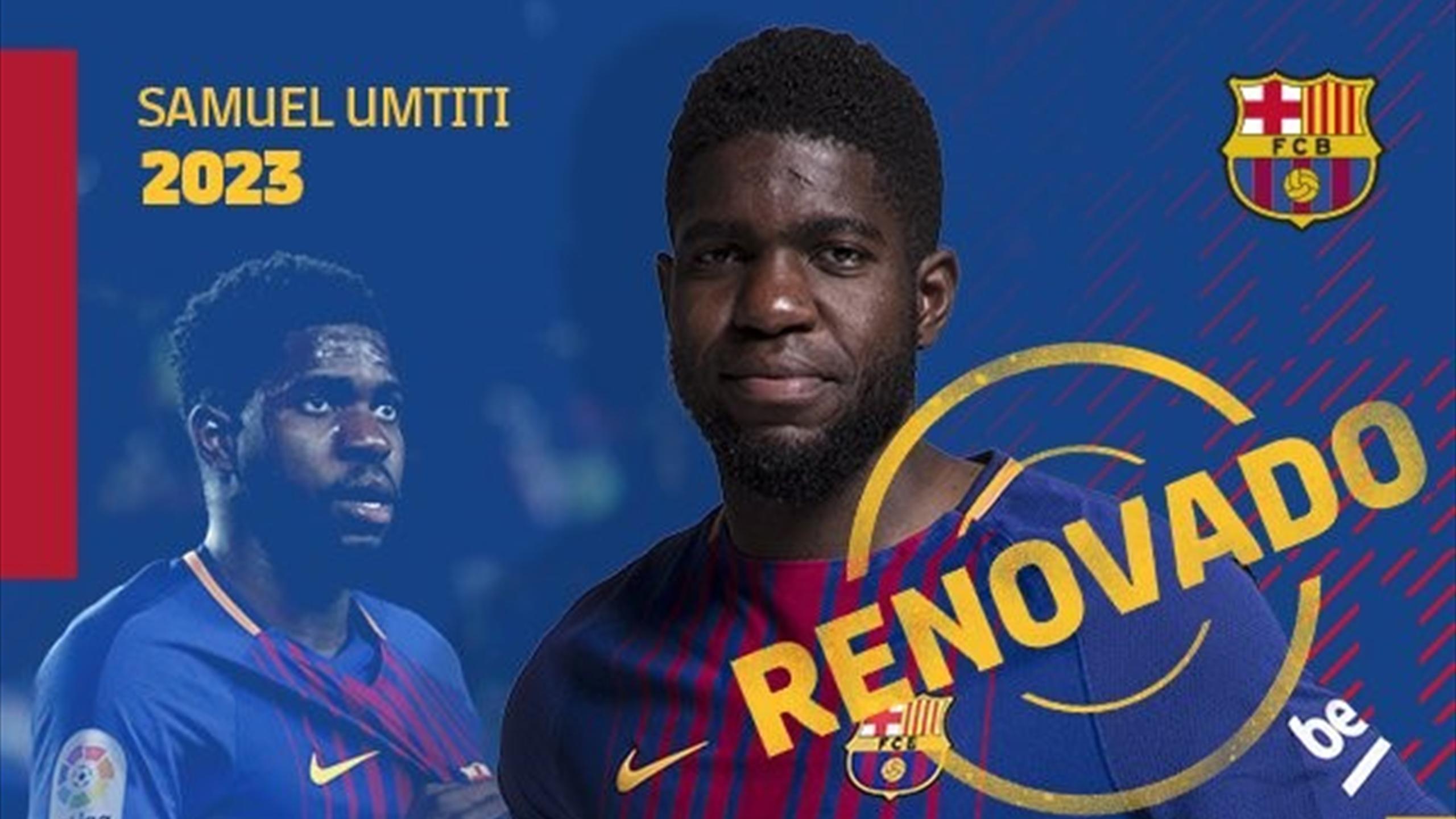 Umtiti, 2023'e kadar Barcelona'da Eurosport