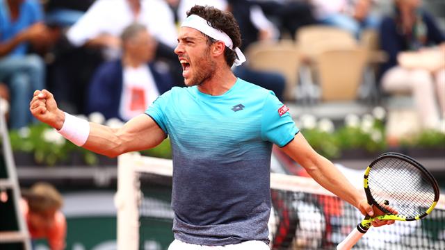 Cecchinato, spécialité amortie(s) : son récital face à Djokovic