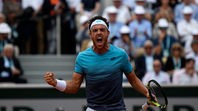 Incroyable ! Cecchinato s’offre Djokovic et sa première demie de Grand Chelem