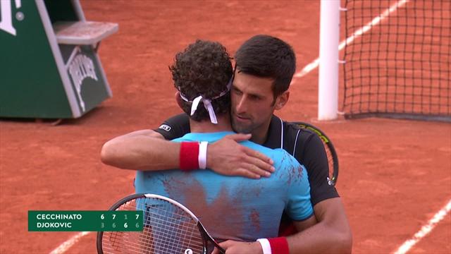 Her må Djokovic gi tapt etter ellevill avslutning Her må Djokovic gi tapt etter ellevill avslutning